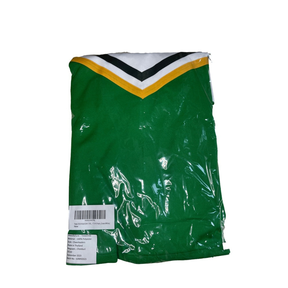 Total 2550 Green/White Cheerleader Girls 13-16 yrs XXL New - Picture 7 of 10